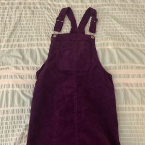 Art class purple over all dress